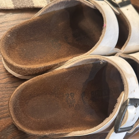 Birkenstock Arizona Kids Size 29 11-11.5 White Sandals Double Strap - Picture 7 of 7